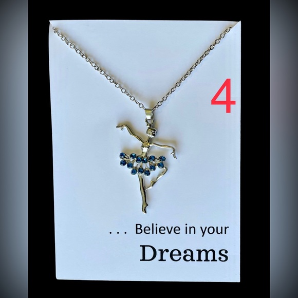🆕 Ballerina Necklace - Lt Blue - Picture 10 of 12